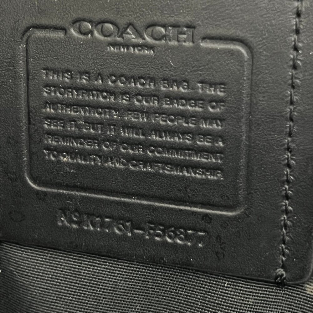 COACH Terrain Pack Sling Bag Perforated Leather F56877 - Picture 4 of 6